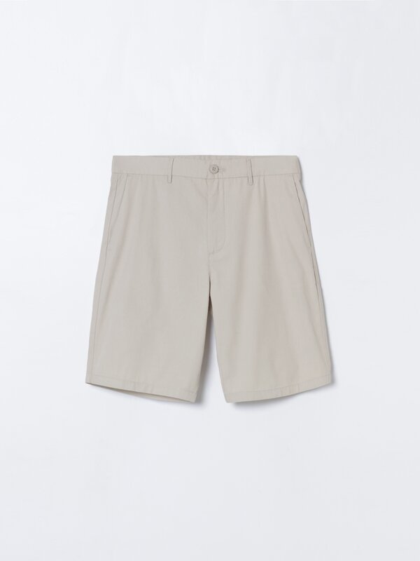 Basic chino Bermuda shorts