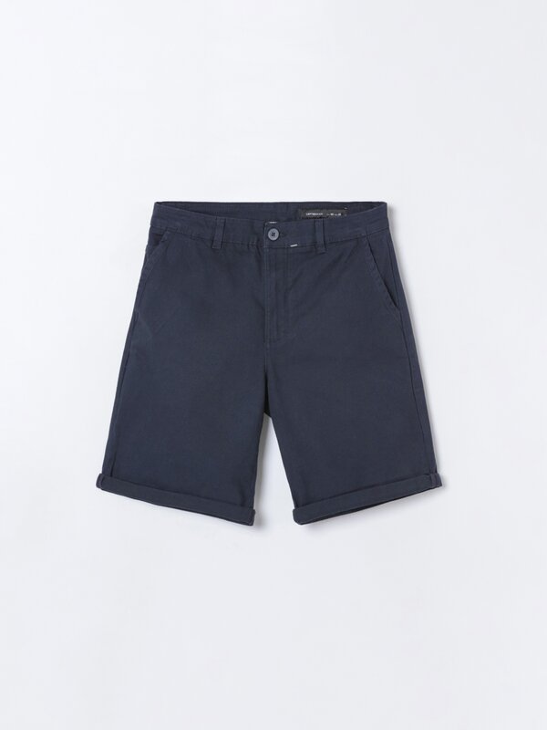 Slim fit chino Bermuda shorts