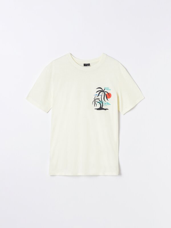 Camiseta de manga corta estampada