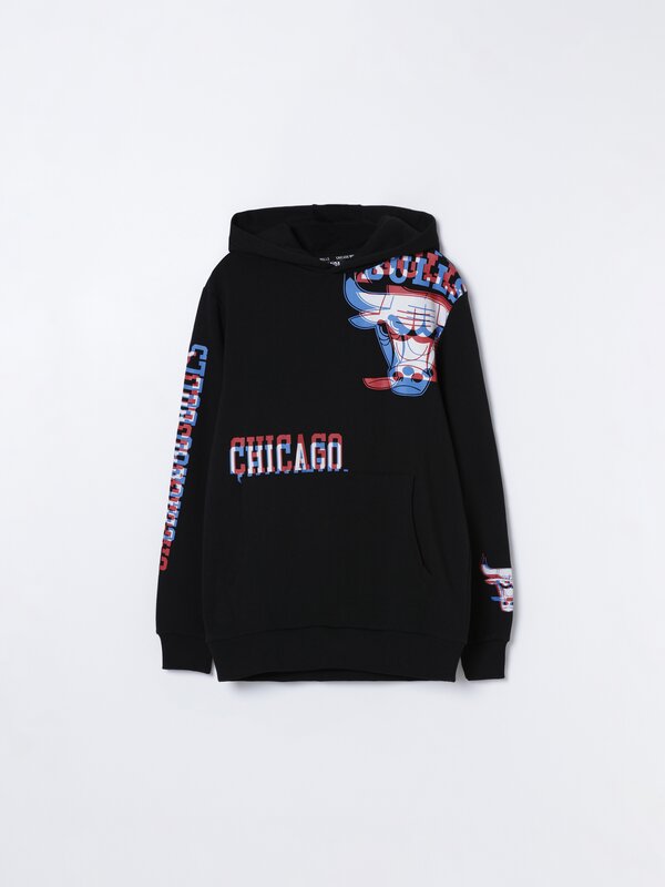 Printed Chicago Bulls NBA hoodie