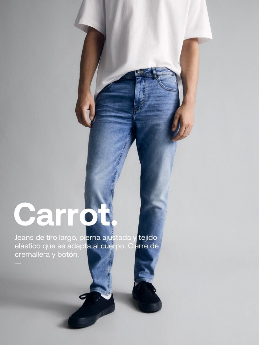 tema Silicio mano Jeans Carrot - Jeans - ROPA - Hombre - | Lefties ESPAÑA