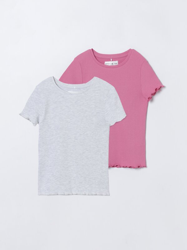 2-pack of ribbed T-shirts