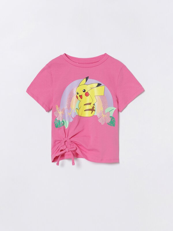 Pikachu Pokémon™ T-shirt with knot