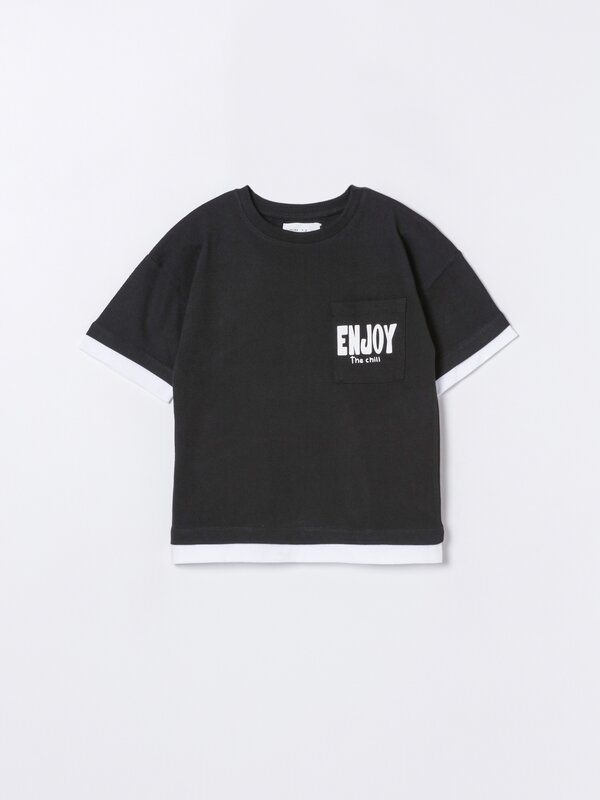 Double-layer short sleeve T-shirt
