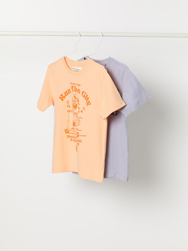 2-Pack of printed T-shirts