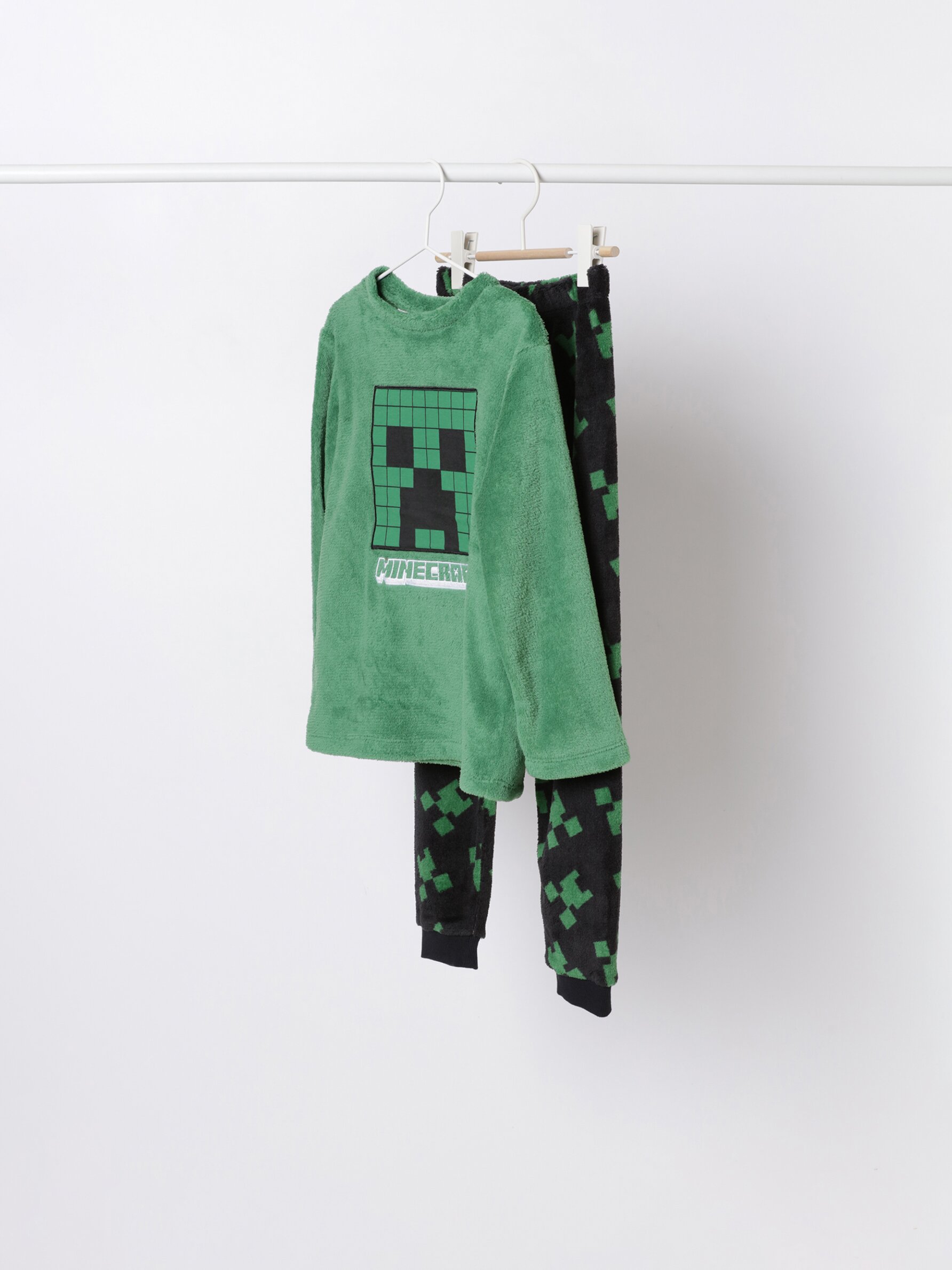 Minecraft Microsoft ®Store fuzzy pyjama set - Gaming - Collabs - CLOTHING - | 4 - years - Kids - | Kuwait