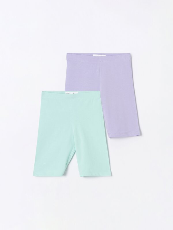 Pack of 2 pairs of cycling leggings