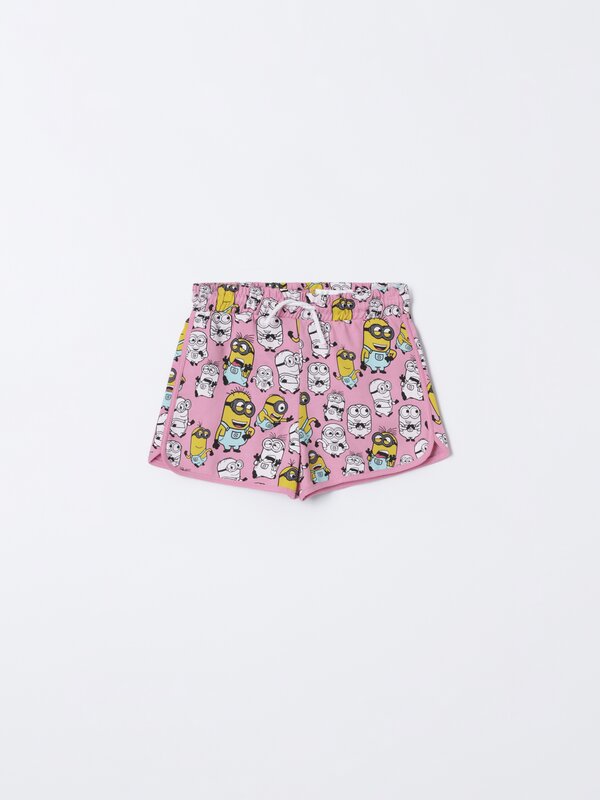 Minions © UCS LLC print plush shorts