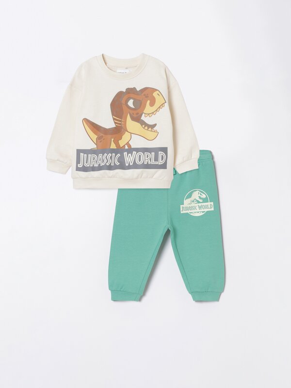 Conjunto sweatshirt e calças Jurassic Park ©Universal