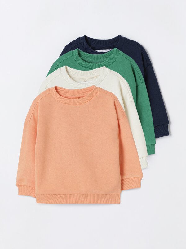 Pack de 4 sweatshirts básicas
