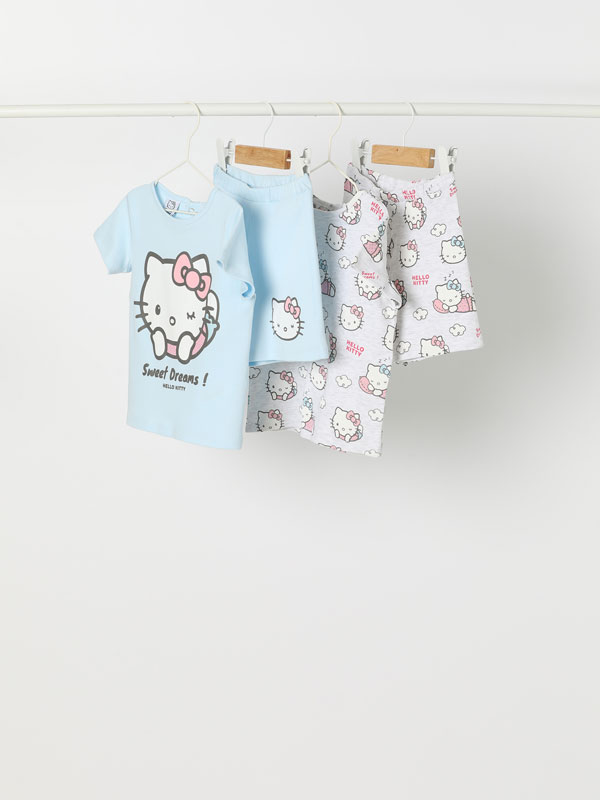 Pijama estanpatuak, 2 piezakoak, Hello Kitty ©Sanrio, 2ko pack-a