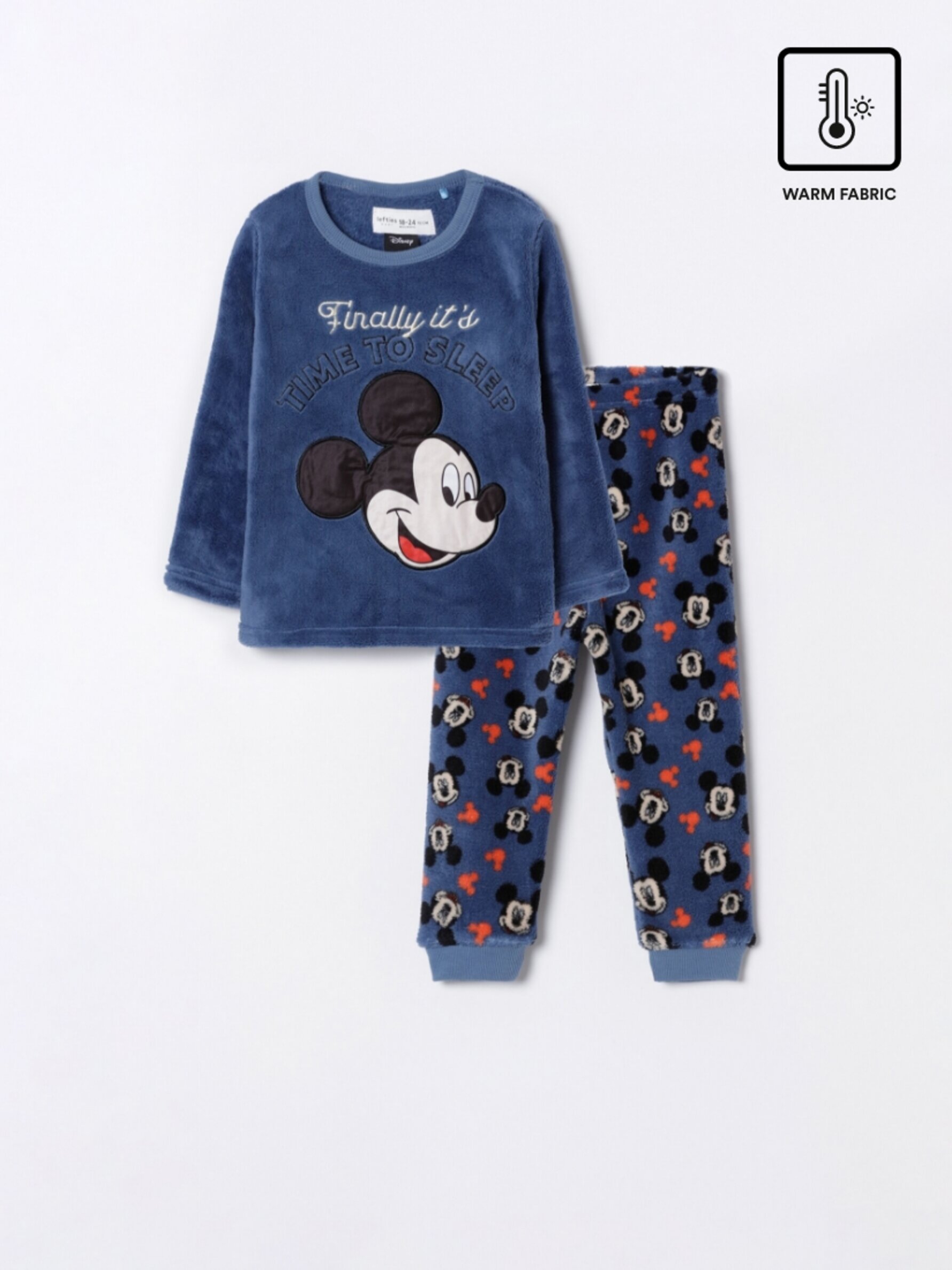 Conjunto de pijama aterciopelado Mickey Mouse ©Disney - Pijamas - ROPA - Bebé Niño | - 4 años - Niños - | Lefties Mexico