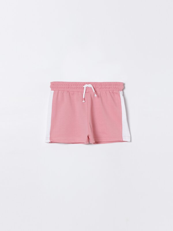 Pantalons curts de pelfa banda lateral