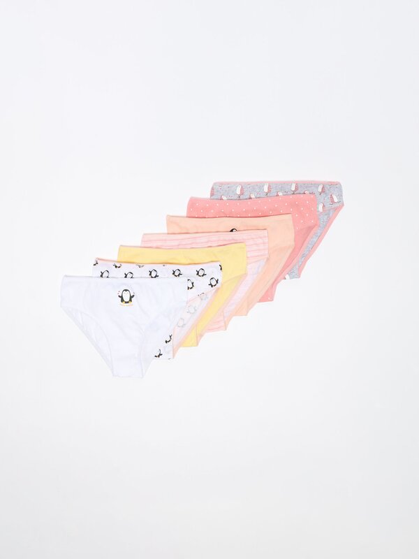 Pack of 7 pairs of printed classic briefs