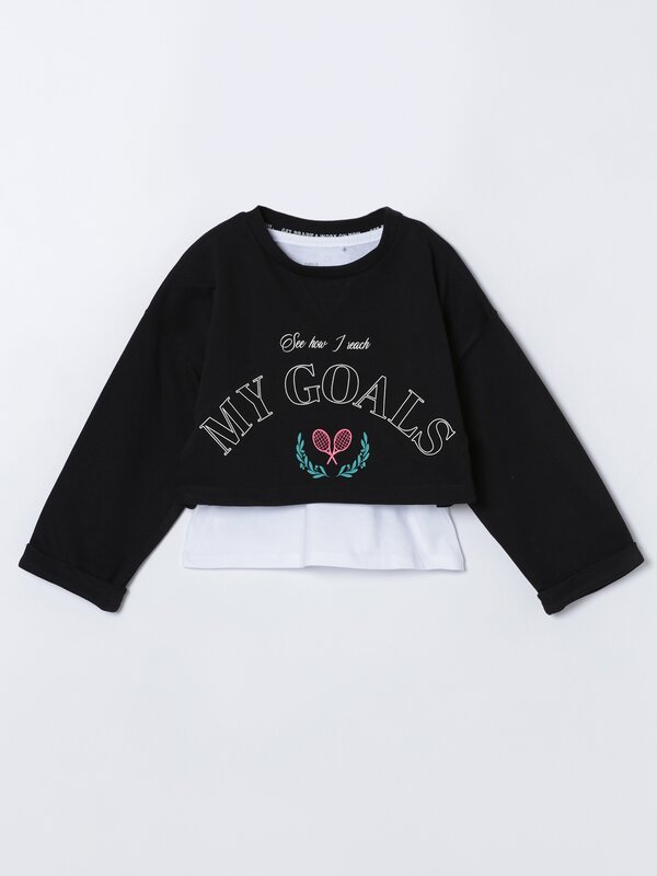 Sports sweatshirt and T-shirt