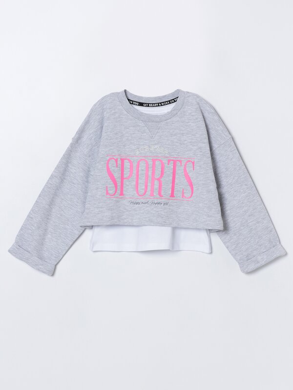 Sports sweatshirt and T-shirt