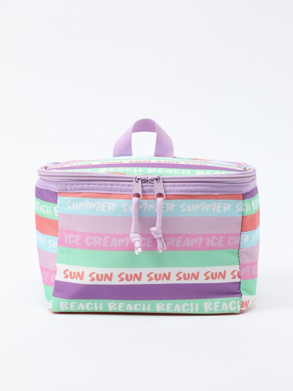 Frigorífico de praia estampado de cores