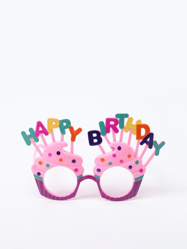 Gafas cupcakes de cumpleaños