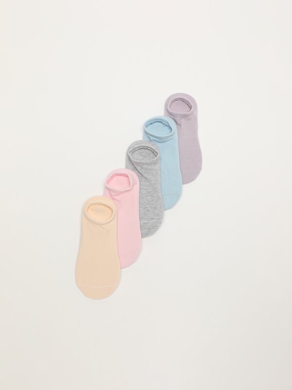 5-Pack of basic no-show socks
