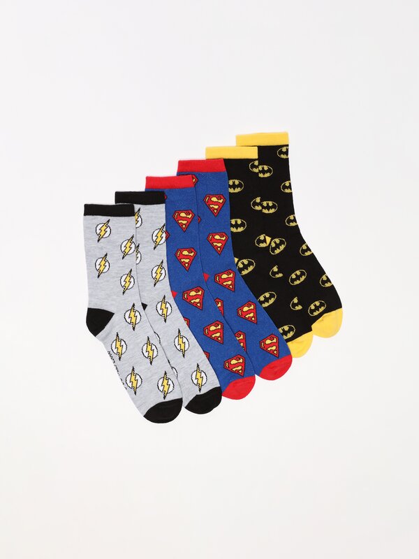 Pack of 3 pairs of Superheroes ©DC socks