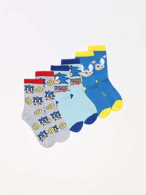 Pack 3 pares de meias Sonic™ | SEGA