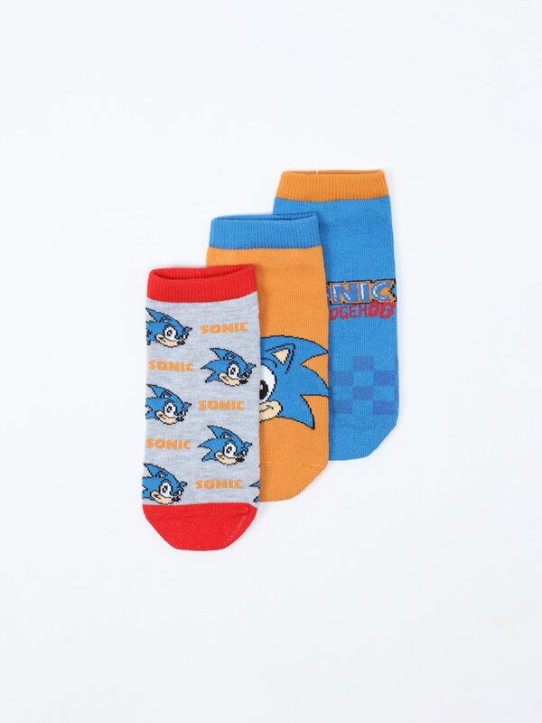 Pack de 3 pares de calcetíns Sonic™ | SEGA