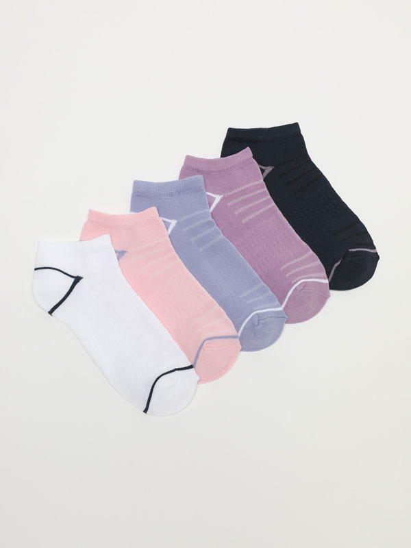 Pack of 5 pairs of microfibre socks
