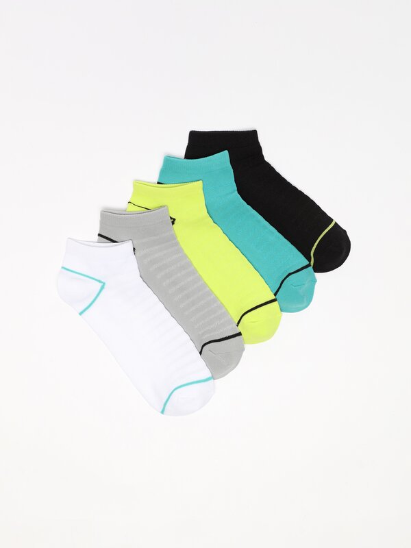 Pack of 5 pairs of microfibre socks