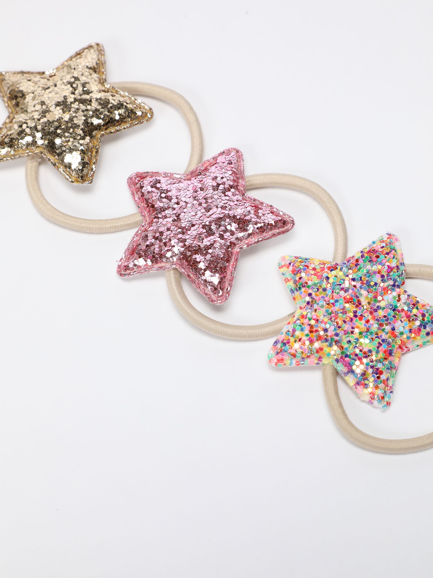 Pack of 3 star hair ties. - Hair Accessories - ACCESSORIES - THE ENTIRE  COLLECTION - GIRL | 4- 14 years - KIDS - | Lefties Bahrain