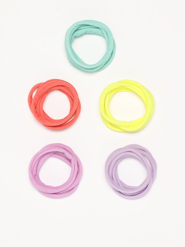 Pack of 20 colourful scrunchies