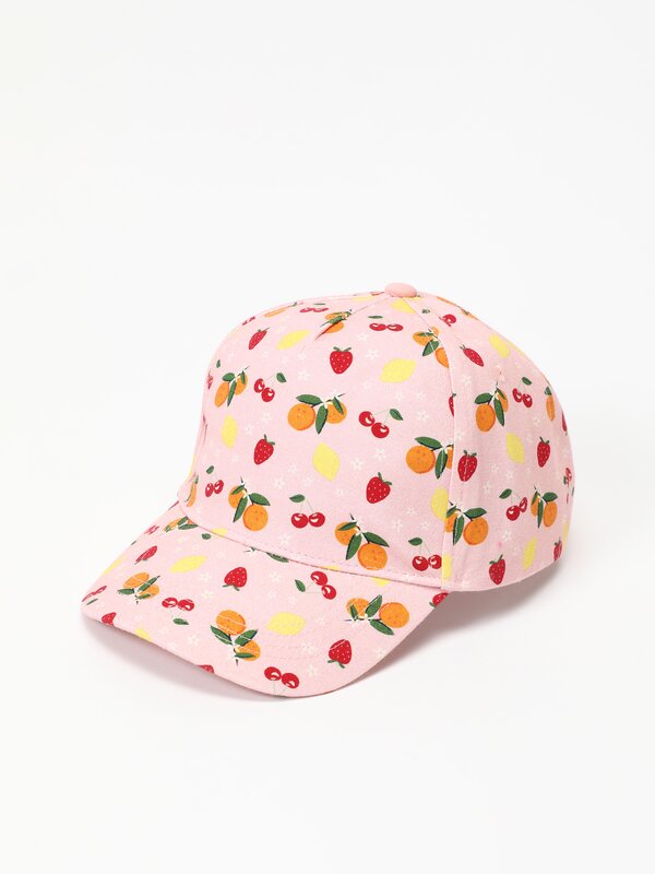 Fruit print cap