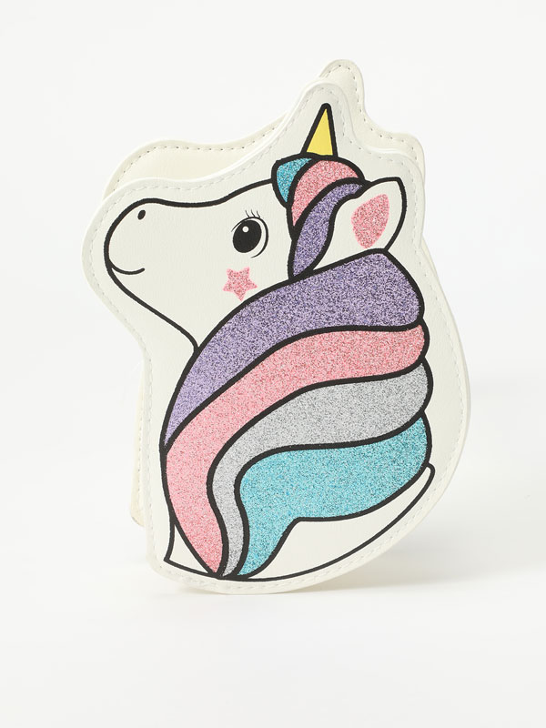Shiny unicorn crossbody bag