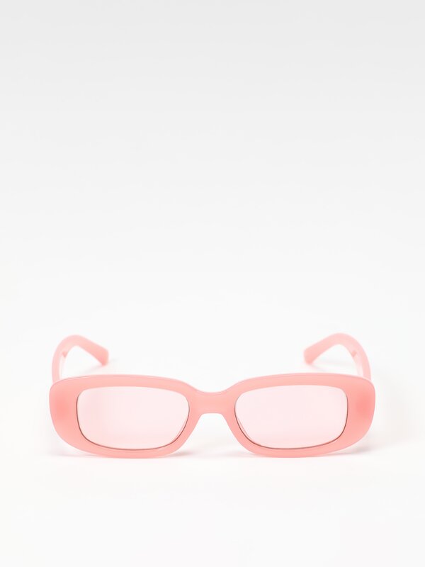 Mini me rectangular resin sunglasses