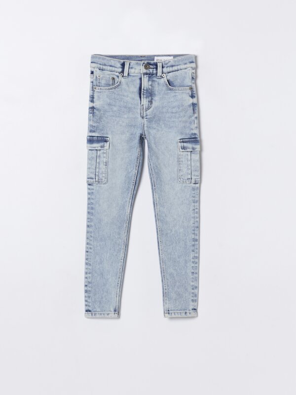 Skinny cargo jeans
