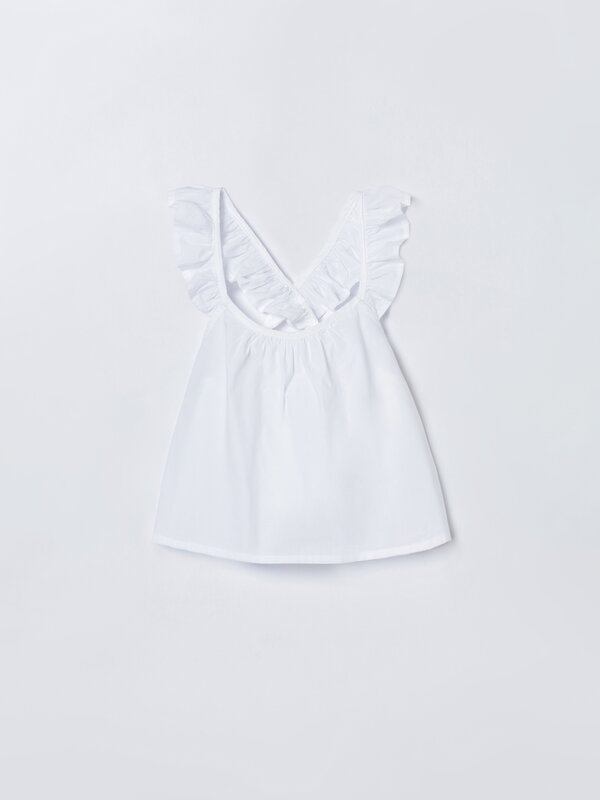 Top with crossover straps
