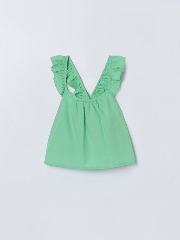 Top with crossover straps