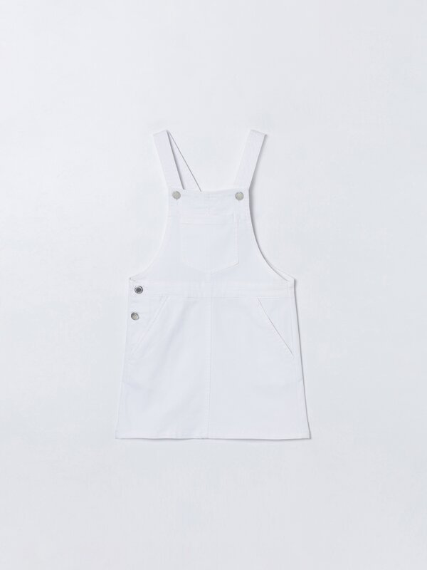 Pinafore dress with pockets