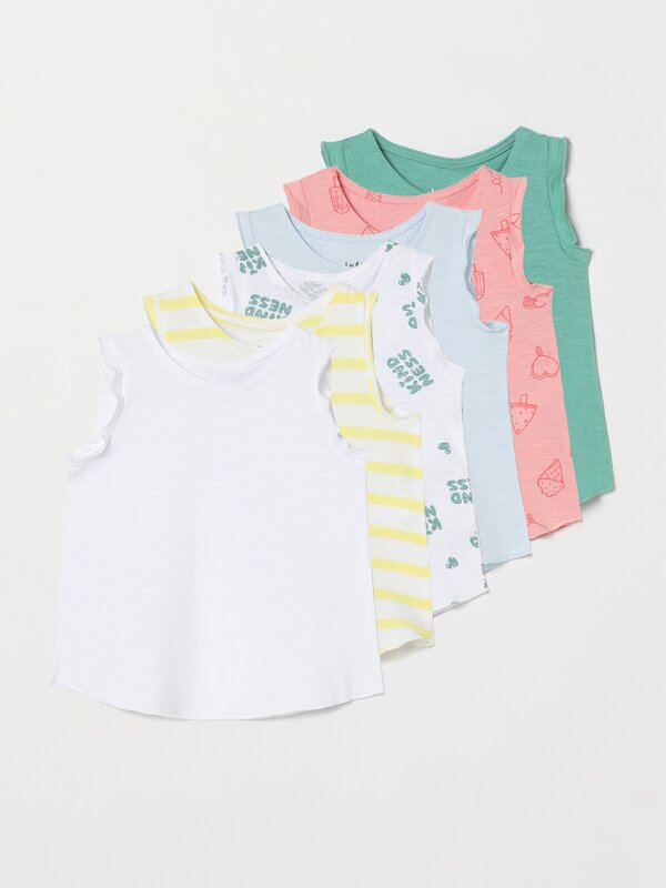 Pack de 6 camisetas combinadas