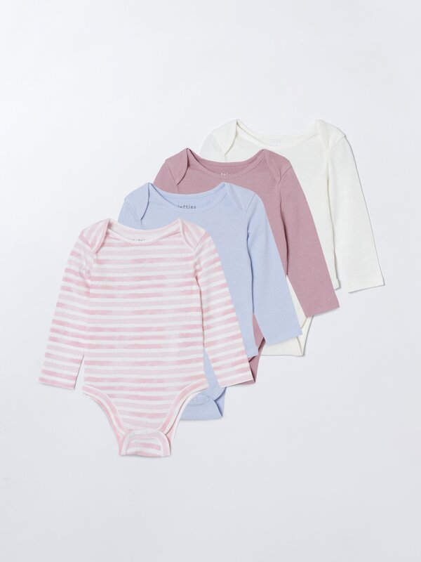 Pack of 4 assorted bodysuits