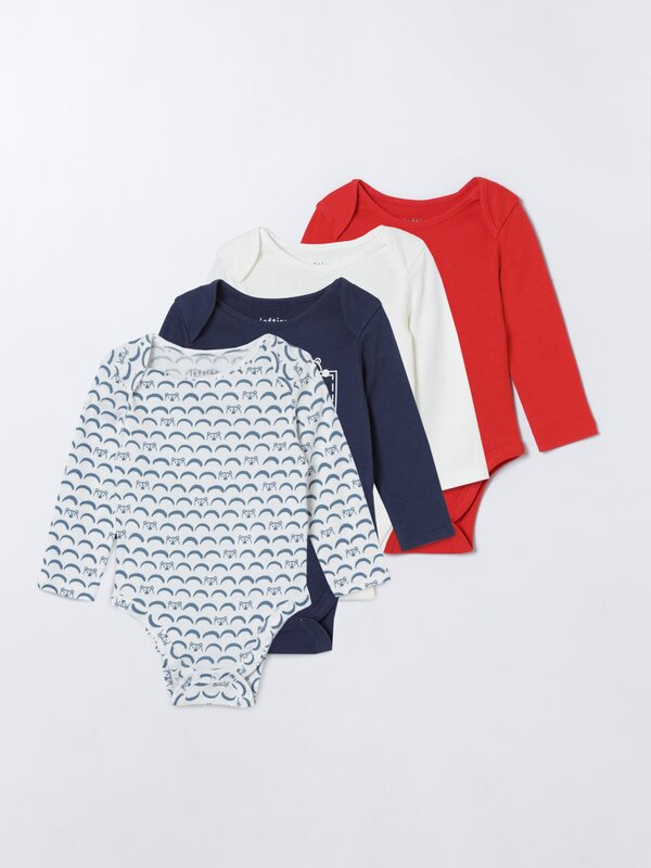 Pack of 4 assorted bodysuits