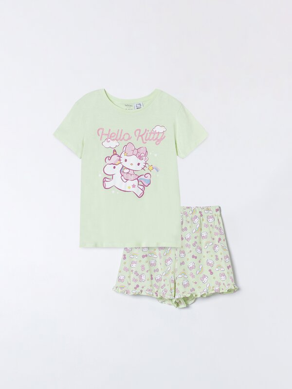 Conjunto de pijama curto estampado da Hello Kitty @Sanrio