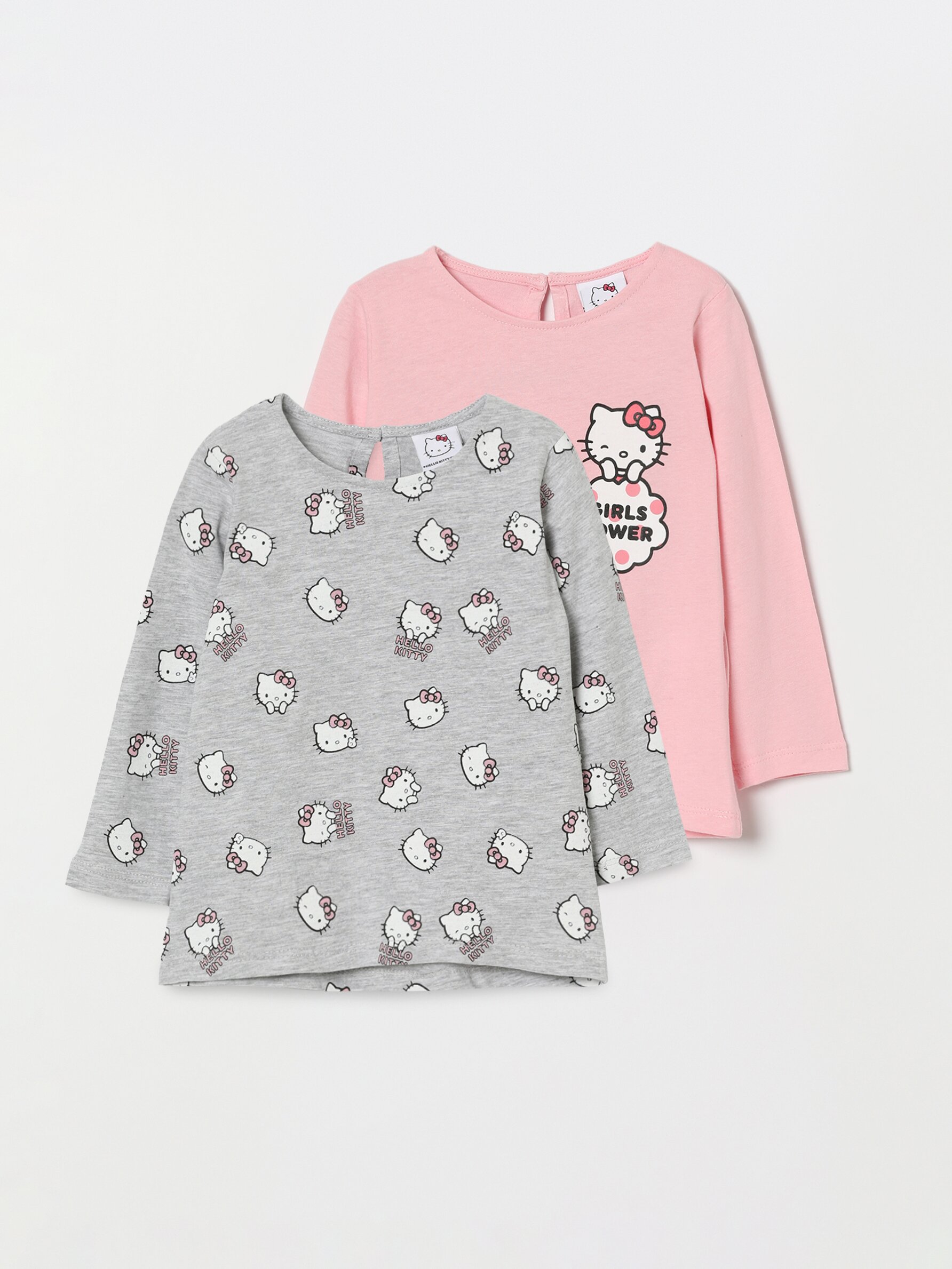 2-pack printed T-shirts - Powder pink/Hello Kitty - Kids