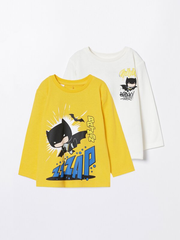 Pack of 2 T-shirts with a Batman ©DC print