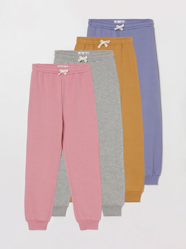 Pack of 4 Basic Plush Trousers
