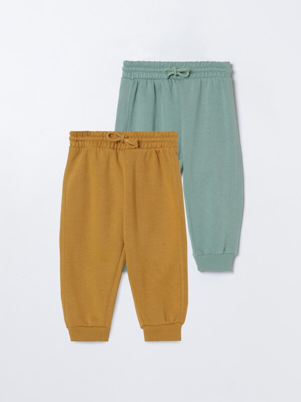 Pack of 2 plain tracksuit trousers