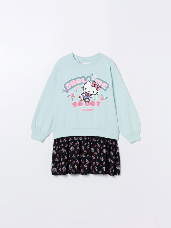 Hello Kitty ©SANRIO dress with a floral skirt