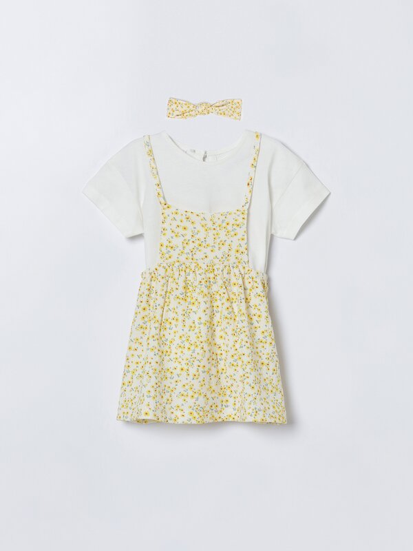 Dress, T-shirt and headband set