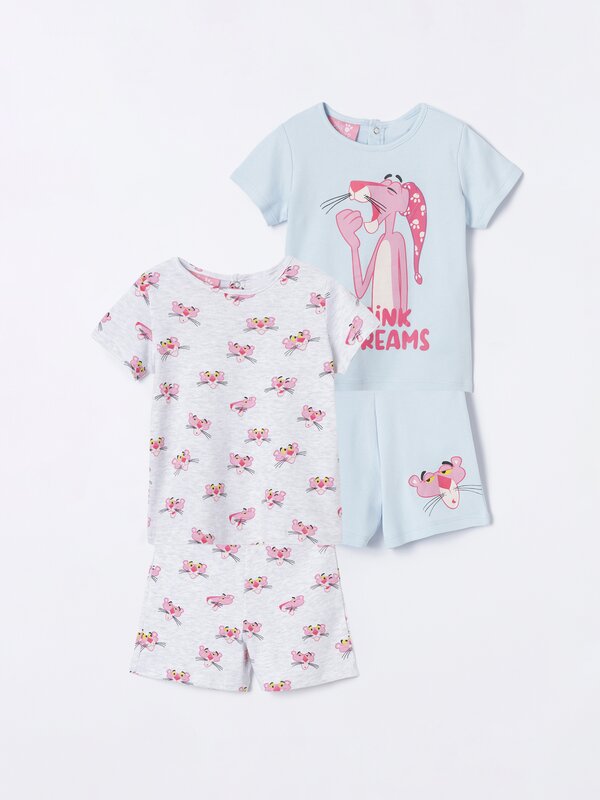 Pack of 2 Pink Panther ™MGM two-piece pyjamas