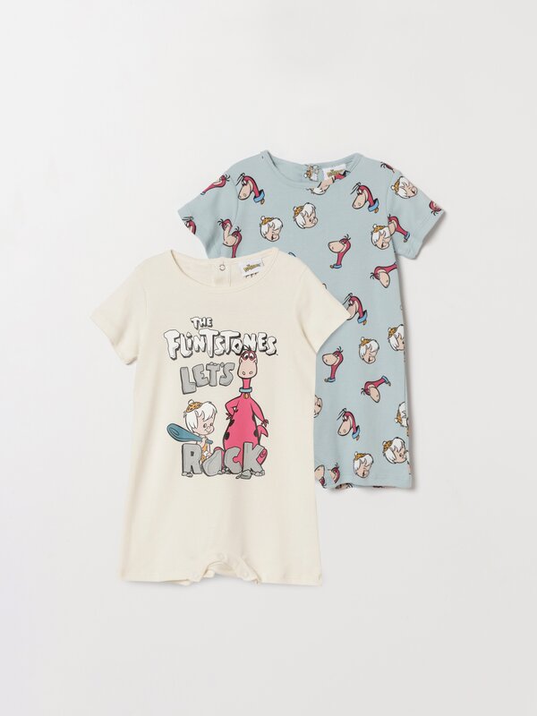 Pack de 2 pijamas estampados dos Flintstones © &™ WARNER BROS