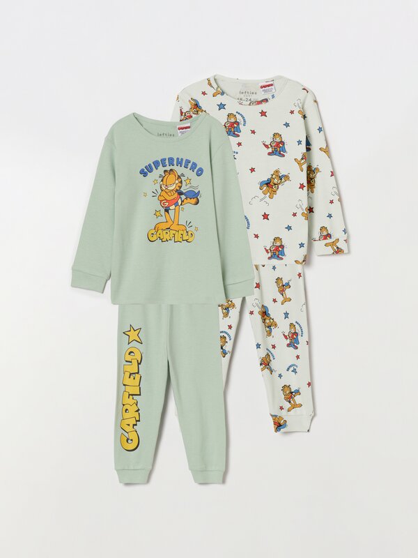 Pack of 2 printed pyjama sets